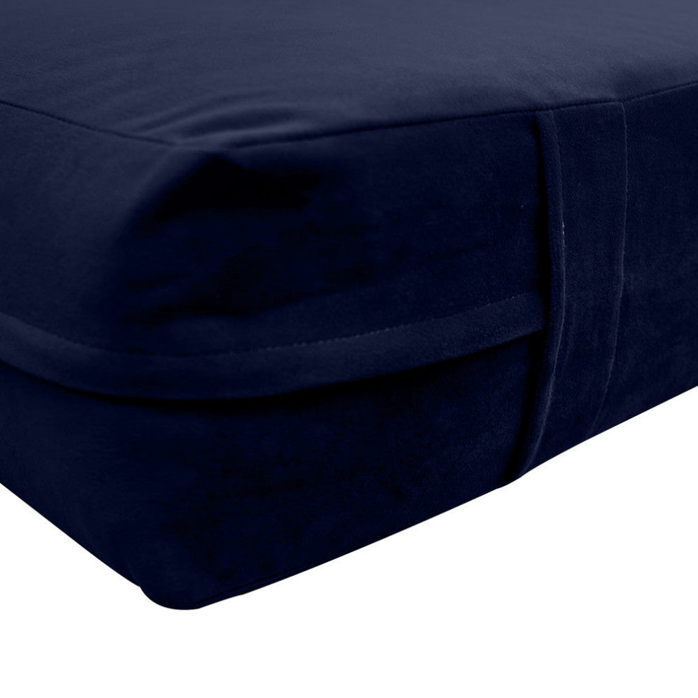 Knife Edge 8" Twin-XL 80x39x8 Velvet Indoor Daybed Mattress |COVER ONLY|-AD373