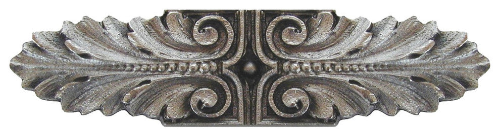 Opulent Scroll Pull Antique Brass, Satin Nickel