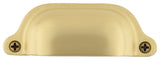 Nostalgic Warehouse Cup Pull Farm Medium, Satin Brass