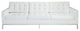 Tufted Leather Loft Sofa, White