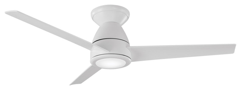 Tip Top 3-Blade Flush Mount Ceiling Fan, Matte White