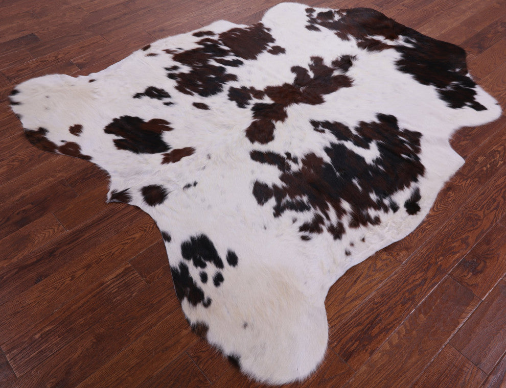 Organic Natural Hair-On Cowhide Area Rug 7' 0" X 6' 4" C1506