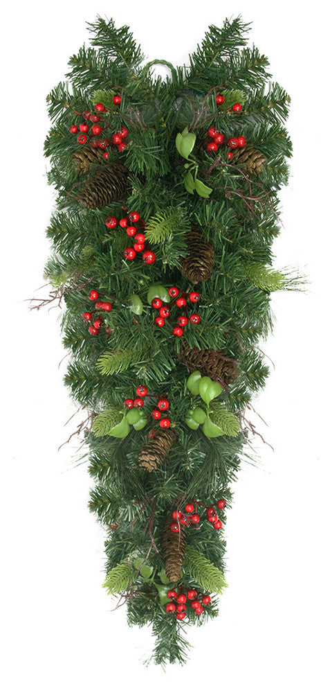 Pinecone With Berries Teardrop