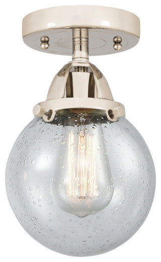 Beacon Semi-Flush Mount, Polished Nickel, Seedy, Seedy
