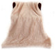 Plutus Pink Plush Faux Fur Luxury Throw Blanket, 90"x90"