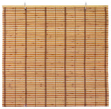 Burnt Bamboo Cordless Window Shade, Two-tone Honey, 48" W