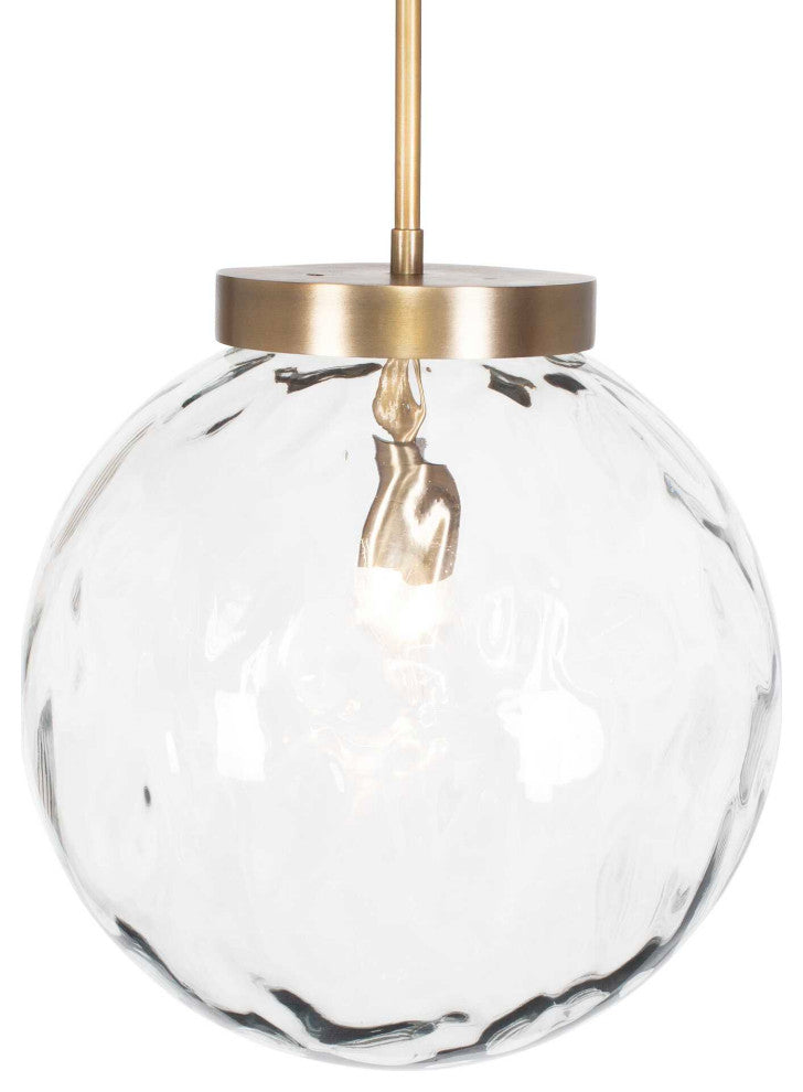 Uttermost Gaia 1 Light Watered Glass Pendant