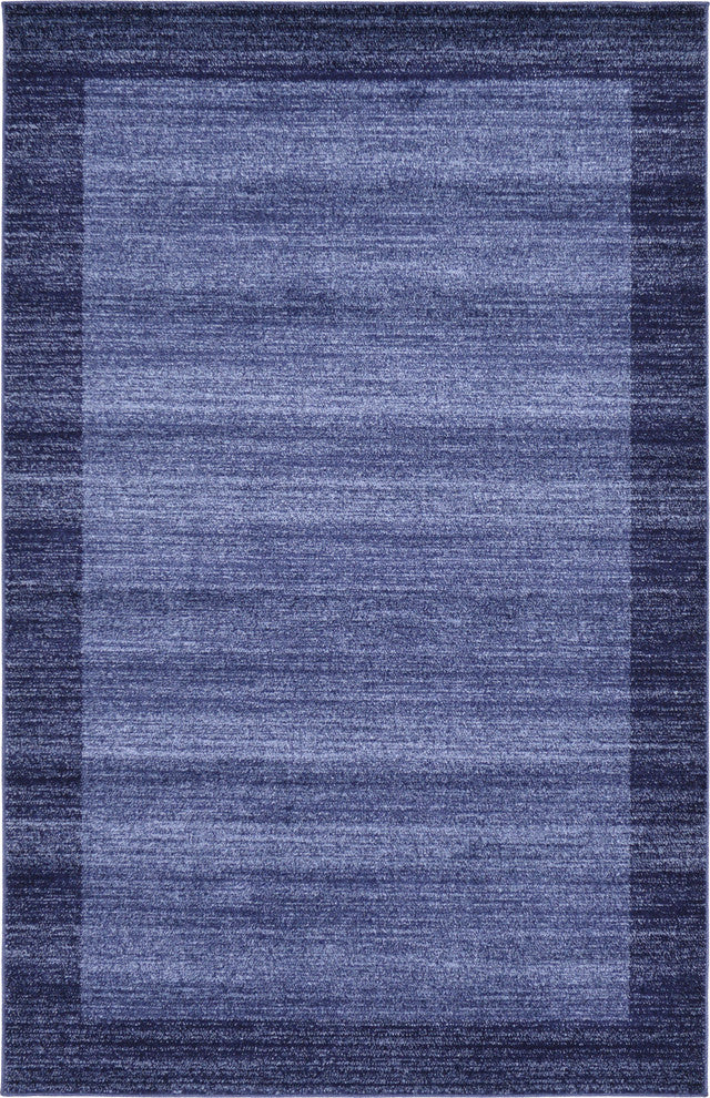 Unique Loom Navy Blue Del Mar Abigail 5' 0 x 8' 0 Area Rug