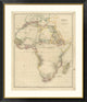 "Africa, 1834" Framed Digital Print by John Arrowsmith, 40x46"