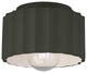 Radiance Collection, Gear Ceramic Flush-Mount, Pewter Green Finish, E26