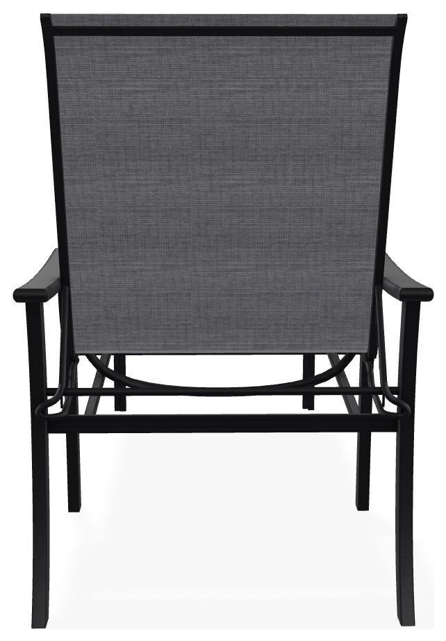St. Catherine Sling 4-Position Outdoor Chaise Lounge, Augustine Pewter/Black