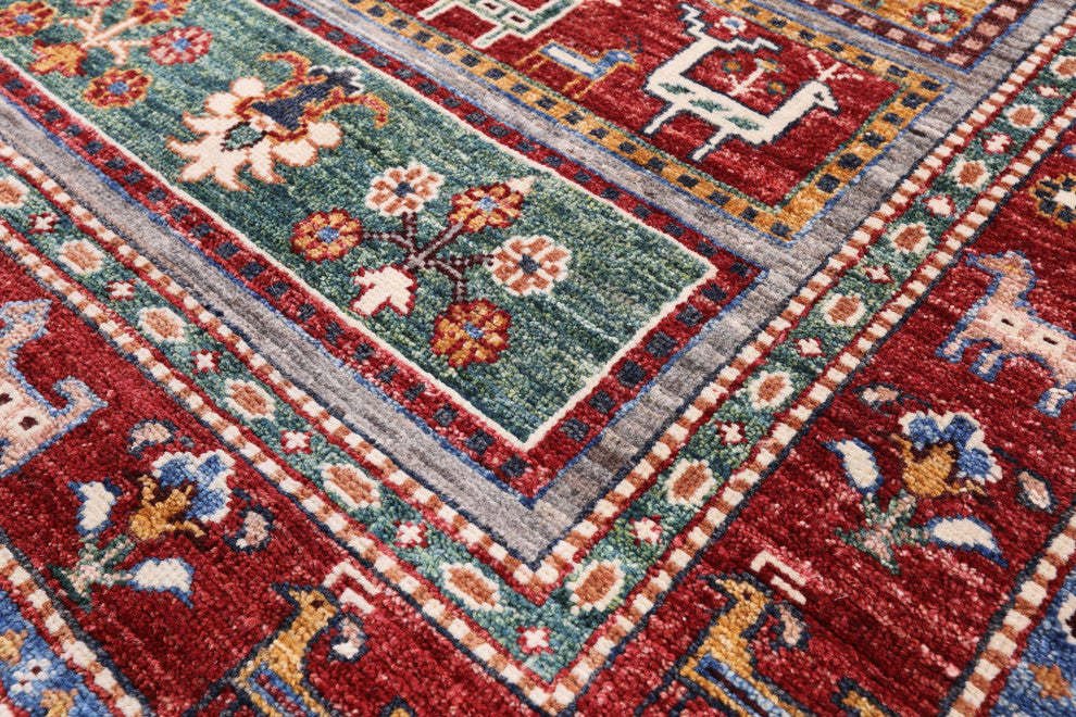 2' 10" X 9' 9" Persian Gabbeh Tribal Handmade Wool Runner Rug Q10468