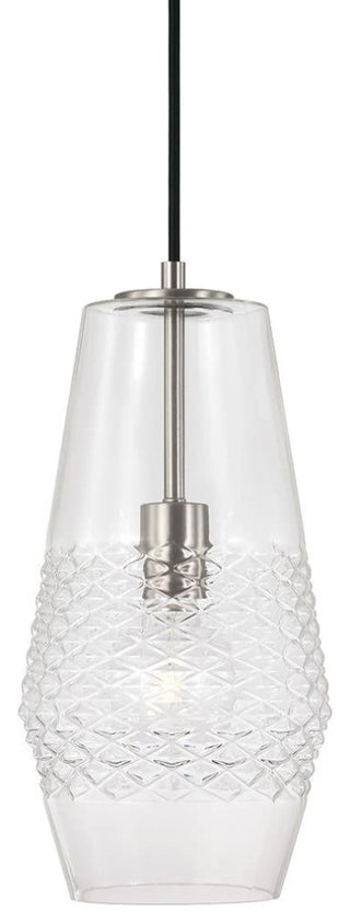 Capital Lighting 345011 Dena 7"W Pendant - Brushed Nickel