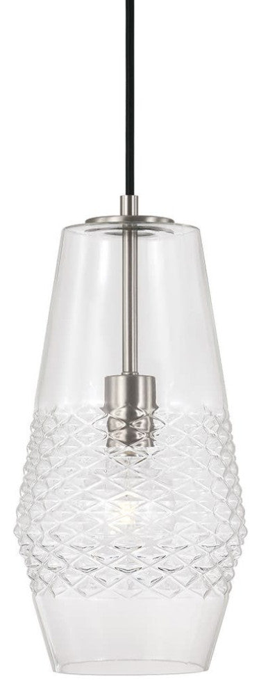 Capital Lighting 345011 Dena 7"W Pendant - Brushed Nickel