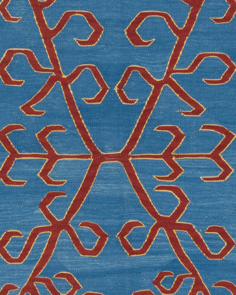 New Handwoven Turkish Kilim Rug 3' 10" x 5' 10", 46 in. x 70 in.