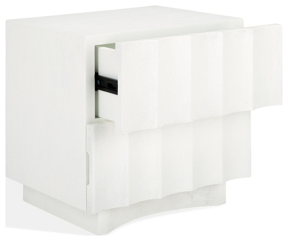 Safavieh Couture Woodworth 2 Drawer Nightstand, White