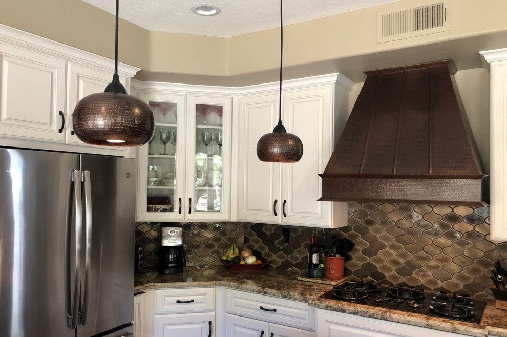 Premier Copper HV-EURO38-C2036BP1-TWSB 38" 1250 CFM Hammered Copper Range Hood