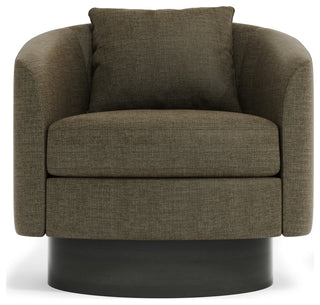 Bernhardt Camino Swivel Chair, Dusk Finish