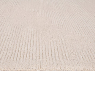 Mexico Abstract Ivory Hand-Hooked Area Rug 3'6" x 5'6"