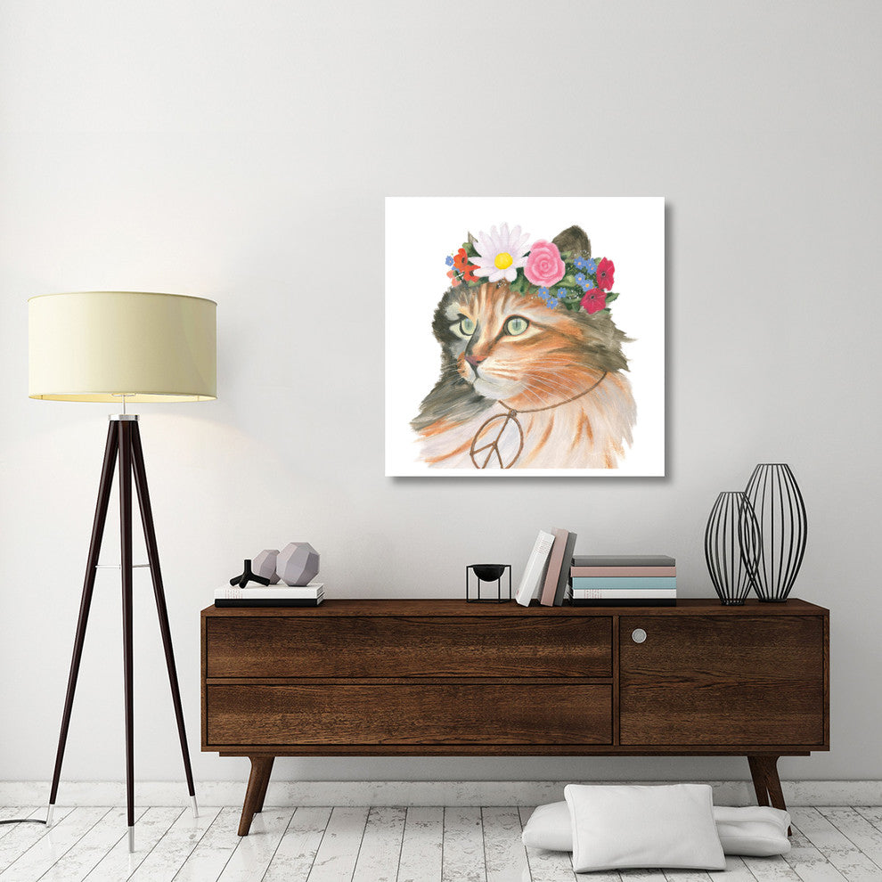 "Cattitude I" Digital Paper Print by Myles Sullivan, 38"x38"