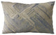 Plutus Blue Beige Hidden Tour Abstract Luxury Throw Pillow, 18"x18"
