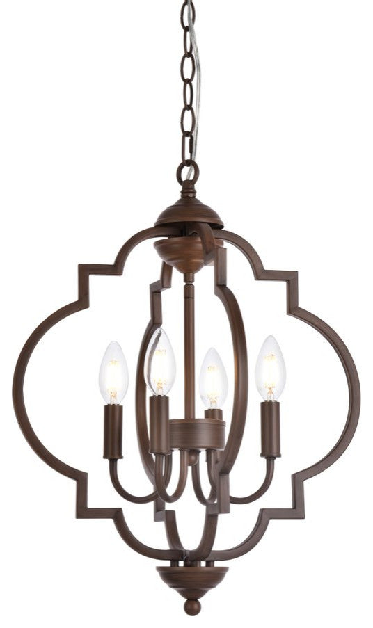Sonny 4-Light Pendant, Weathered Oak