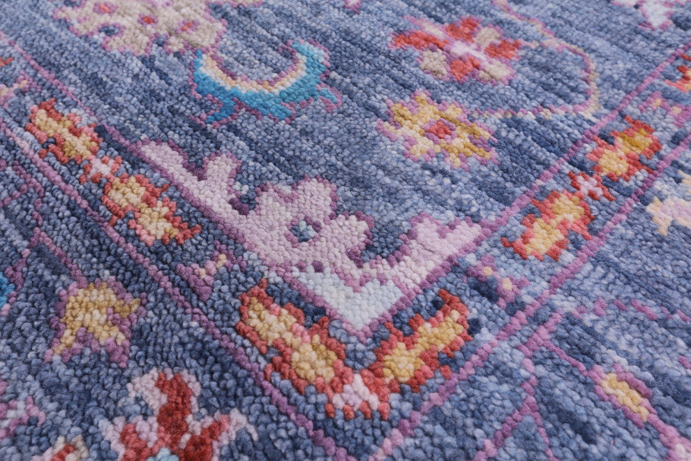 Turkish Oushak Handmade Wool Rug 6' 4" X 9' 3" - Q13380