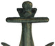 Cast Iron Decorative Anchor Door Knocker, Antique Bronze, 6"