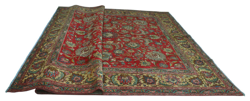 Fine Vintage Distressed Jorman Red Rug