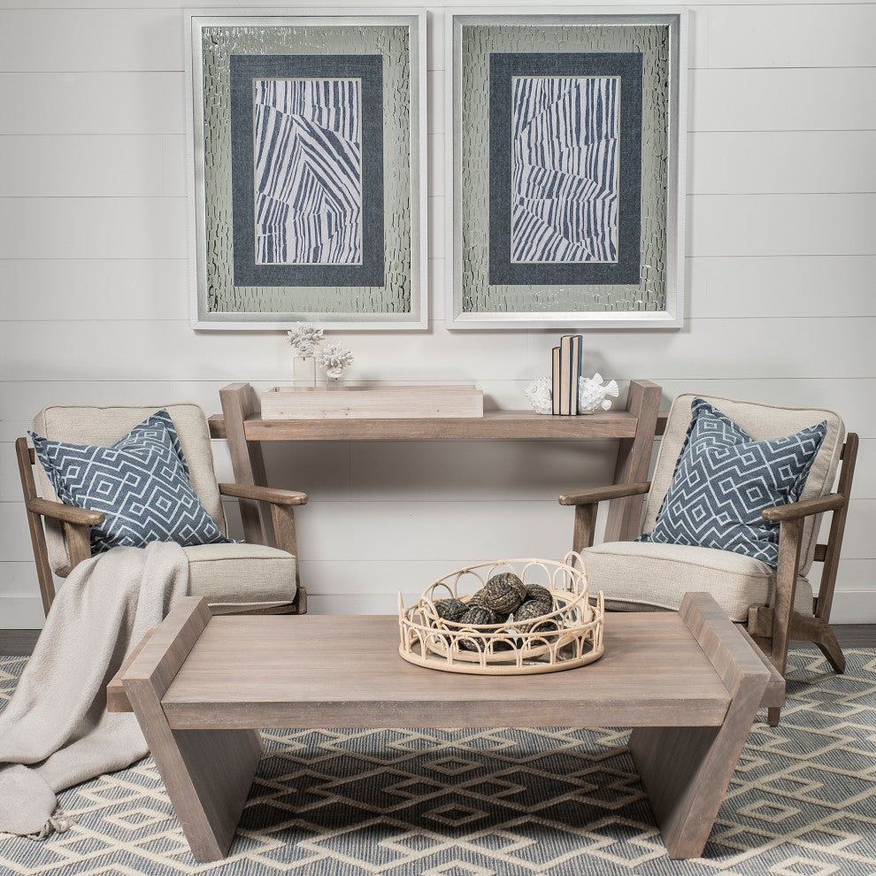 Elaine II Light Brown Solid Wood Coffee Table