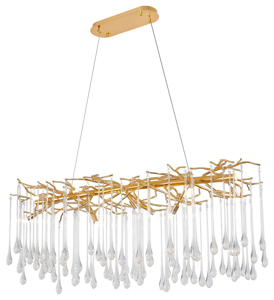 Bethel International CN02C47G 12 Light Chandelier, Gold