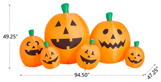 8' Lighted Inflatable Jack-O-Lantern Pumpkins Decor, Pumpkins