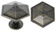 Urbanest Esagono Metal Drapery Medallion Holdback, Burnt Gold