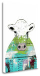 "Collage Cow" By Sarah Ogren, Giclee Print on Gallery Wrap Canvas, Ready to Hang