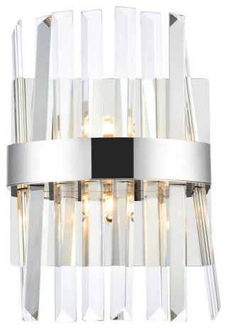 Elegant Lighting 6200W8 Serephina 2 Light 12" Tall Wall Sconce - Chrome