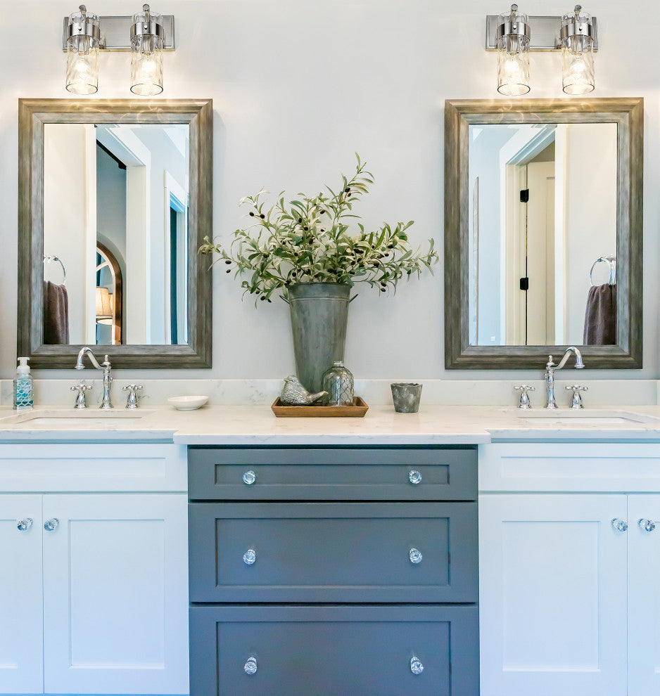 Zlite 3035-2V-BN 2-Light Vanity, Clear