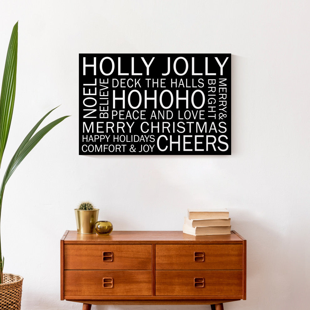 Christmas Sayings 3 16x24 Canvas Wall Art