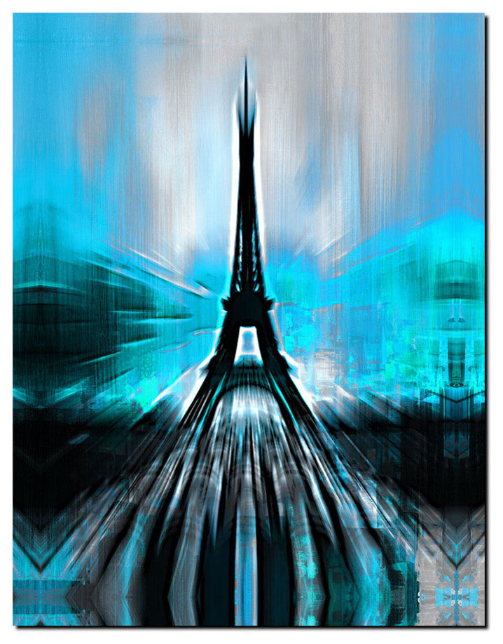 Paris Abstract Canvas Wall Art