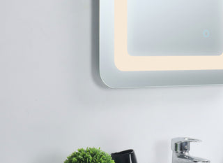 Home Living 27 in. x 30 in. Soft Edge LED Mirror
