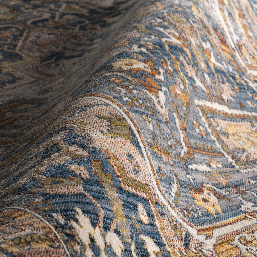 Nuloom Ehtel Medallion Fringe Traditional Area Rug, Rust 4'x6'