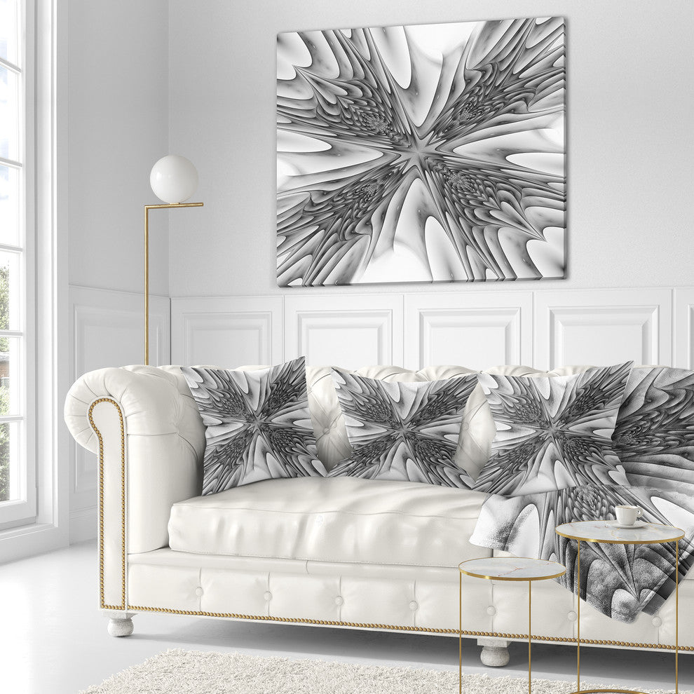 Fractal 3D Magical Depth Contemporary Throw Pillow, 18"x18"