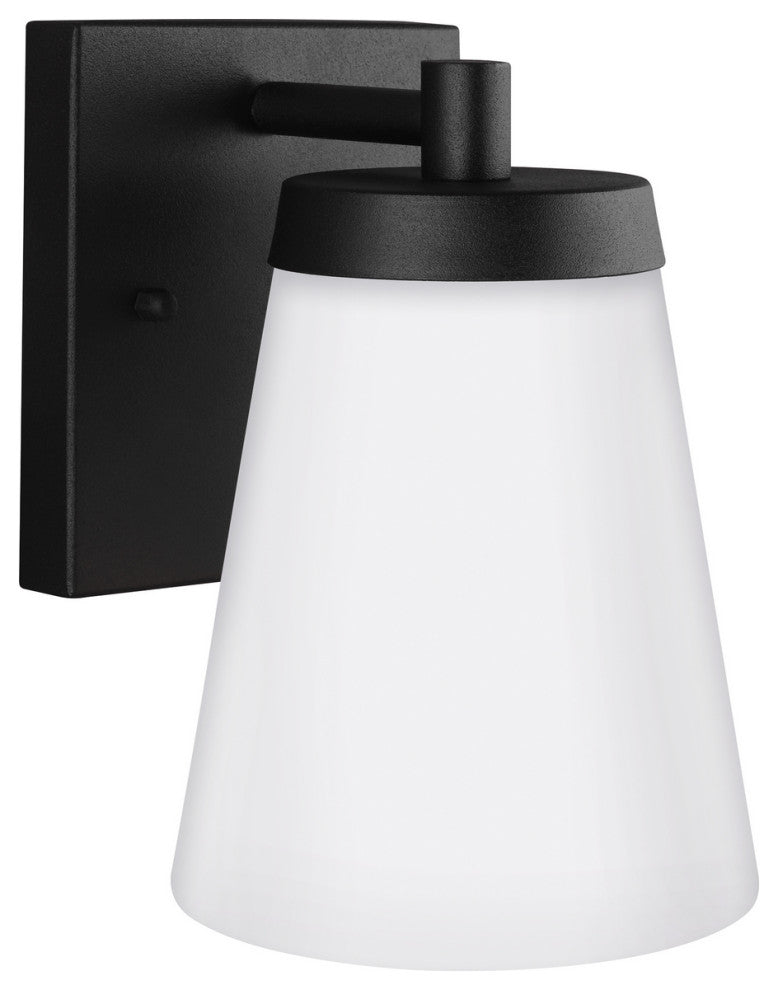 Renville 1-Light Outdoor Wall Lantern, Black