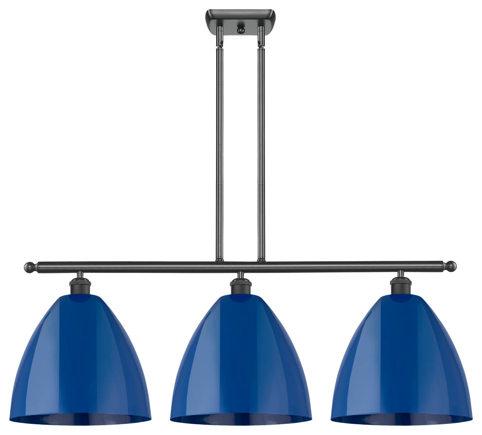 Innovations 516-3I-BK-MBD-12-BL-LED 3 Light Island Light, Matte Black