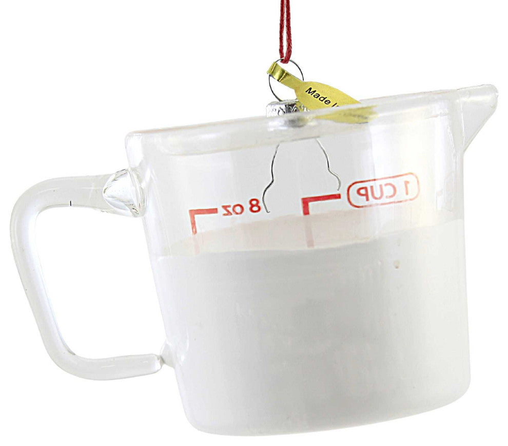 Holiday Liquid Measuring Cup Glass Ornament Kitchen Go8022l