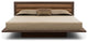 Copeland Moduluxe 35" Queen Bed With Upholstery, Smoke Cherry, Dark Brown