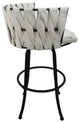 Metalona Counter Stool, White Black, 26"