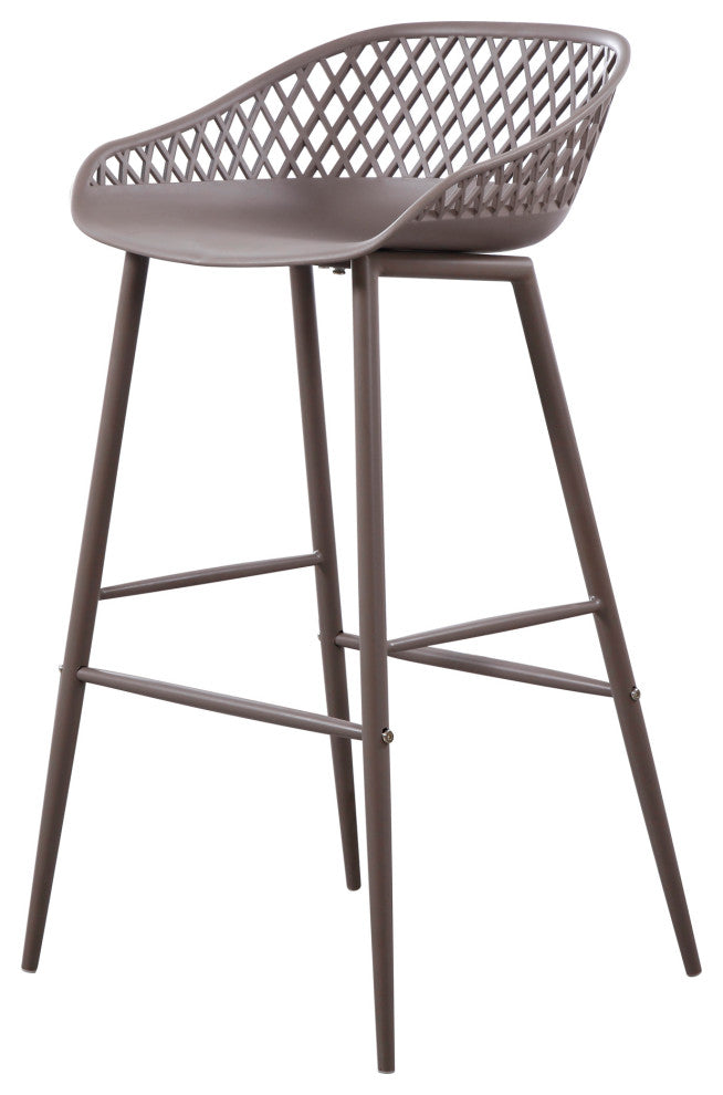 Contemporary Piazza Outdoor Barstool Grey - M2 - Grey