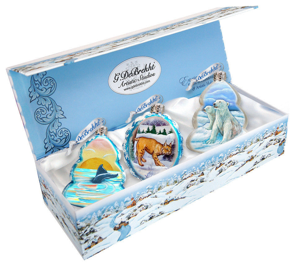 Wildlife Keepsake Glass Ornament
