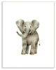 "Happy Baby Elephant" 10x15, Wall Plaque Art