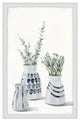 "Ceramic Patterned Vases" Framed Painting Print, 20"x30"